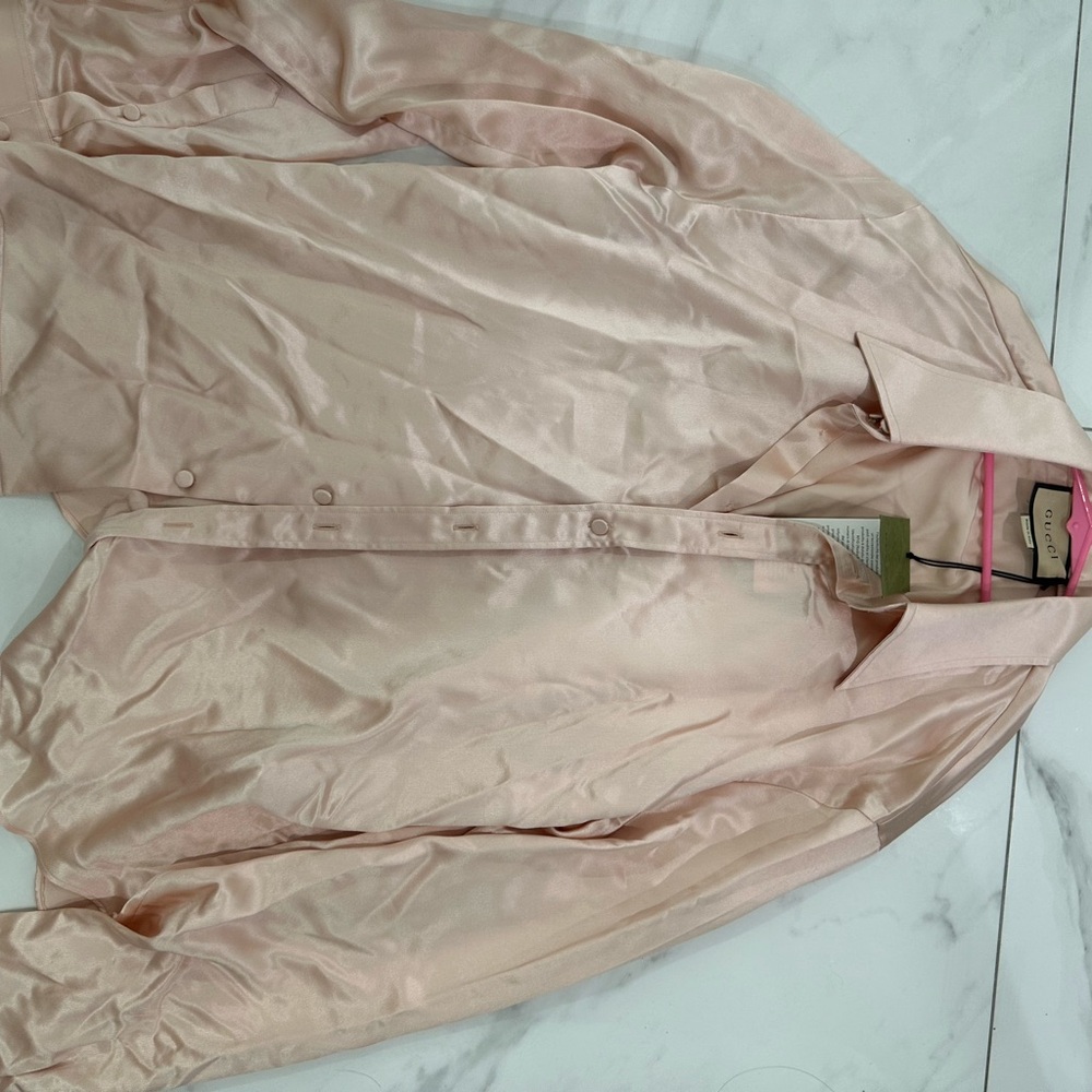 GUCCI satin button down - Picture 2 of 4